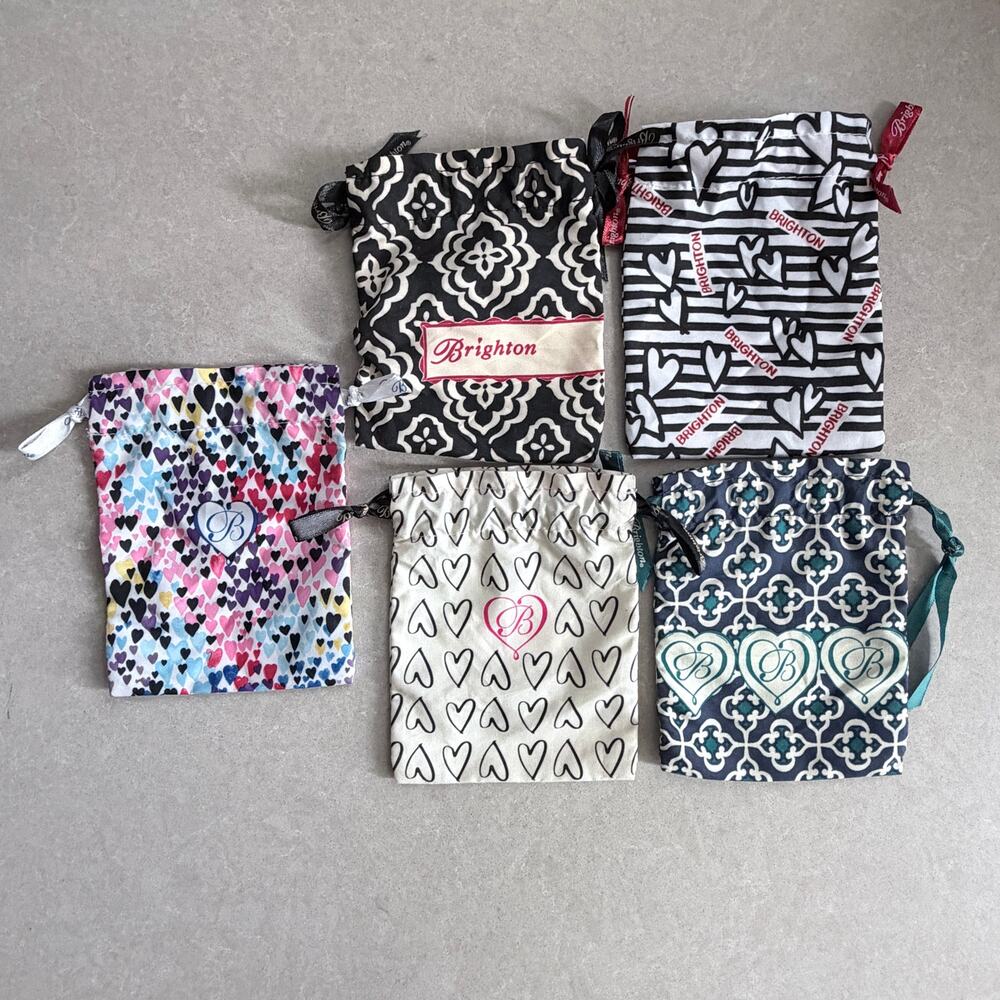 Brighton Dust Bags for Jewelry Lot of 5